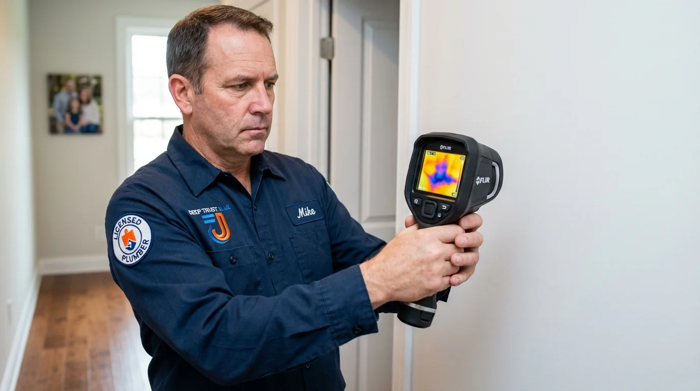 Thermal imaging leak detection by Johns Plumbing LLC in Butler